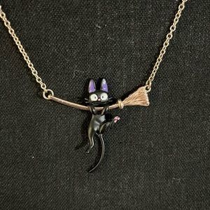 Studio Ghibli Kiki's Delivery Service Jiji Hanging Necklace